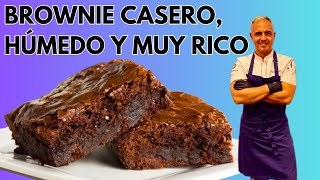 🍰 Los TIPS para hacer el mejor BROWNIE HÚMEDO en casa 🍫 [upl. by Aitnas]