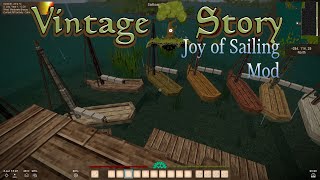 Vintage Story  JOY OF SAILING MOD Sail Boats  Mod Showcase 1187 [upl. by Carine644]