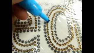 Making a Large Rhinestone Decal [upl. by Sahpec353]