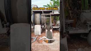 K395 column casting 🔥🔥😱🔥shorts construction [upl. by Pinette372]