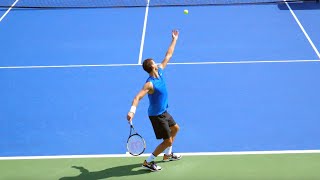 Grigor Dimitrov Serve Slow Motion  ATP Serve Technique Back View [upl. by Metcalf937]