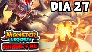 PRIMER MITICO CONSEGUIDO  Monster Legends Hardcore Dia 27 [upl. by Nyltak]