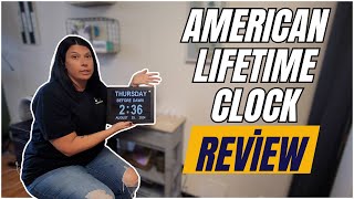 American Lifetime Dementia Clock Review 🕰️  Large Digital Display with Custom Alarms for Seniors [upl. by Atihcnoc]