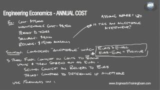 Annual Cost  Fundamentals of Engineering Economics [upl. by Cas398]