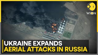 RussiaUkraine War Ukraine shares satellite images showing attacks inside Russia  WION News [upl. by Huckaby489]