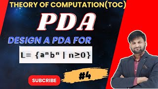 Design a pda which accept language L  anbn in TOC  CFL  PDA  soled Example [upl. by Farrison146]