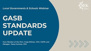 GASB Standards Update 2024 [upl. by Acsot]