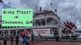 Touring River Street in Savannah GA [upl. by Auohp467]