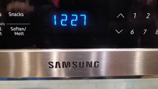 samsung microwave  how to set the clock on Samsung Microwave  Samsung ME21M7 how to set the time [upl. by Seidel432]