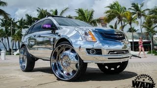 Tate Design  All Chrome SRX on 32quot Forgiatos wwwWhipsByWadecom [upl. by Issak]