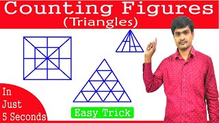 Counting figures Part1Triangles I Best Reasoning in telugu I Solve in just 5 seconds  Ramesh Sir [upl. by Tania478]