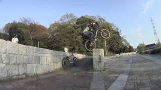 2017年4月 MTBとトライアル遊び ONZA ZOOT ＆ OZONYS CURVE24 ＆ NS BIKES crashJ [upl. by Ennylcaj]