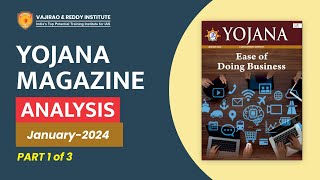 Yojana Magazine January 2024 Part1 Complete Analysis for UPSCState PSC Exams  Vajirao amp Reddy [upl. by Fagin]