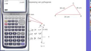 Onderzoek rechthoekige driehoek met pythagoras [upl. by Lilla65]