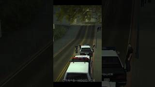 HOW DO COPS REACT IF YOU HIT THEIR VEHICLE BY A COPS VEHICLE  GTA SAN ANDREAS gta gtasanandreas [upl. by Eikcim]