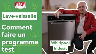 🍽 Comment faire un programme test sur un lavevaisselle Whirlpool Indesit [upl. by Truc]