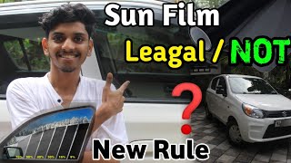 Sun Film  Cooling Film Now Leagal In Kerala  But Some Conditions ⚠️  Car Tinting is now Leagal [upl. by Bat656]