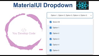 Advanced MaterialUI Dropdown with Select All amp Checkbox Selection  React UI Development [upl. by Atnoled]