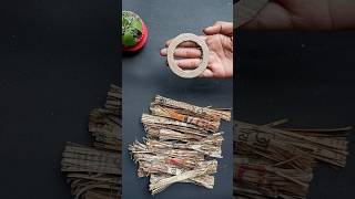 DIY newspaper craft  waste craft  handmade crafts shorts craft homedecor [upl. by Weinberg]