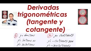 Derivadas trigonométricas tangente y cotangente [upl. by Dorcea]