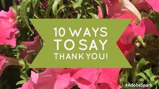 10 Ways to Say Thank You in English [upl. by Adoh]