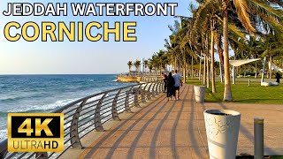 JEDDAH WATERFRONT  CORNICHE  FULL WALKING TOUR 4K [upl. by Conway]