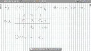INF1002 Zahlensysteme II Horner Schema [upl. by Three]