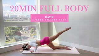 20MIN Lean amp Toned Full Body Pilates  DAY 8  2 Week Pilates Challenge  madeleineabeid [upl. by Ennovoj]