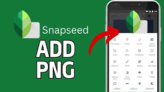 How to Add Png in Snapseed 2024 [upl. by Adnohsed]