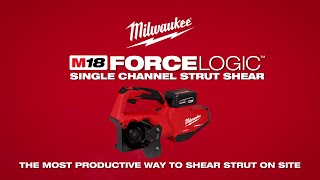 Milwaukee M18 FORCELOGIC Single Channel Strut Shear [upl. by Alexi]