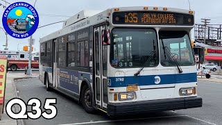 MTA 20072009 Orion VII 07501 OG NG Hybrid 3751378239644545 Q35 buses [upl. by Leinaj828]