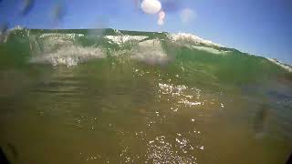 Getting absolutely pummelled by the Pacific Ocean in Melaque Mexico [upl. by Lenci]