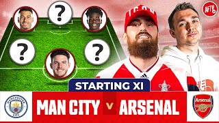 Manchester City vs Arsenal  Starting XI Live  Premier League [upl. by Aneekan]