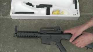 M4 M16 Style Colt Fusil à billes Airsoft 07 Joules [upl. by Eekorehc]