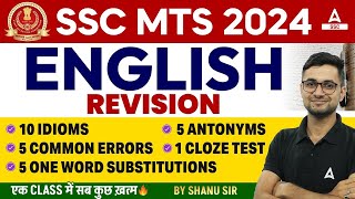 SSC MTS 2024  SSC MTS English Classes by Shanu Rawat  SSC MTS English Revision [upl. by Ekram883]