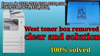 How to remove West toner box canon 2525253525202535254525302526475145452625 sinhala [upl. by Assiram]