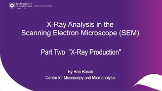 XRay Analysis in the SEM Part 2 quotX Ray Productionquot [upl. by Ecnarolf]