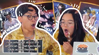 REACTING TO STEAMY KPOP CONCERT MOMENTS Waterbomb Lisa quotRockstarquot MV Reaction amp Idol Drag Names [upl. by Nari]