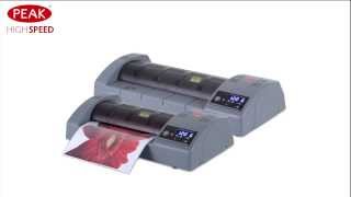 Peak High Speed PHS 330 amp PHS 450 Pouch Laminators Video [upl. by Harlin113]