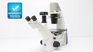 Zeiss PrimoVert Inverted Phase Contrast Microscope BOSTONIND  14559 [upl. by Dreher]