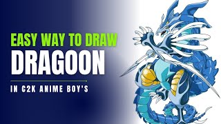 Step by Step Draw Dragoon from Beyblade [upl. by Asp]