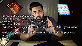 laptop processors detail explanation i3 i5 i7 ryzen 5 ryzen 7 Intel vs AMD quotHquotvsquotUquot what to buy [upl. by Alig921]