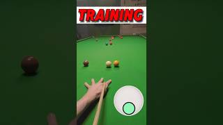 Snooker Training Shots 🚂 GoPro Headcam POV [upl. by Ivgnout]