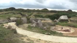 WWII Bunkers at Pointe Du Hoc DDay in Normandy France [upl. by Gregorio449]