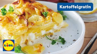 Kartoffelgratin Selber Machen  Schnelles und Einfaches Kartoffelrezept  Lidl Kochen [upl. by Reilly671]