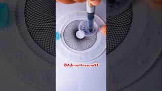 black color pen stylish spirograph art asmr [upl. by Jadd]