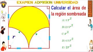 Examen Admisión a la Universidad Villareal Áreas de Regiones Sombreadas Solucionario UNFV [upl. by Artair]