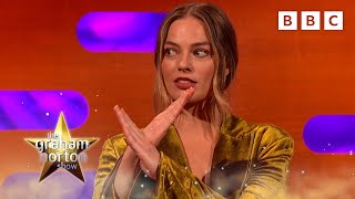 Margot Robbie LOVES Heavy Metal 🎸👩‍🎤 OfficialGrahamNorton ⭐️ BBC [upl. by Kinnon231]