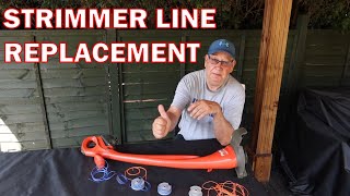 How to replace string trimmer edger line  strimmer wire [upl. by Cohin602]