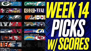 NFL WEEK 14 Predictions amp Picks for EVERY GAME With SCORES [upl. by Aleetha]